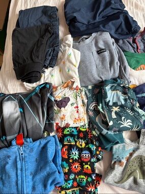 Summer Mixed Kids Pajama and Clothing Lot - Multicolor